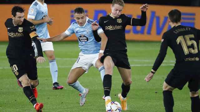 Frenkie de Jong en el choque contra el Celta de Vigo EFE