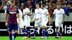 El Chelsea, celebrando un gol contra el Barça en pretemporada | EFE