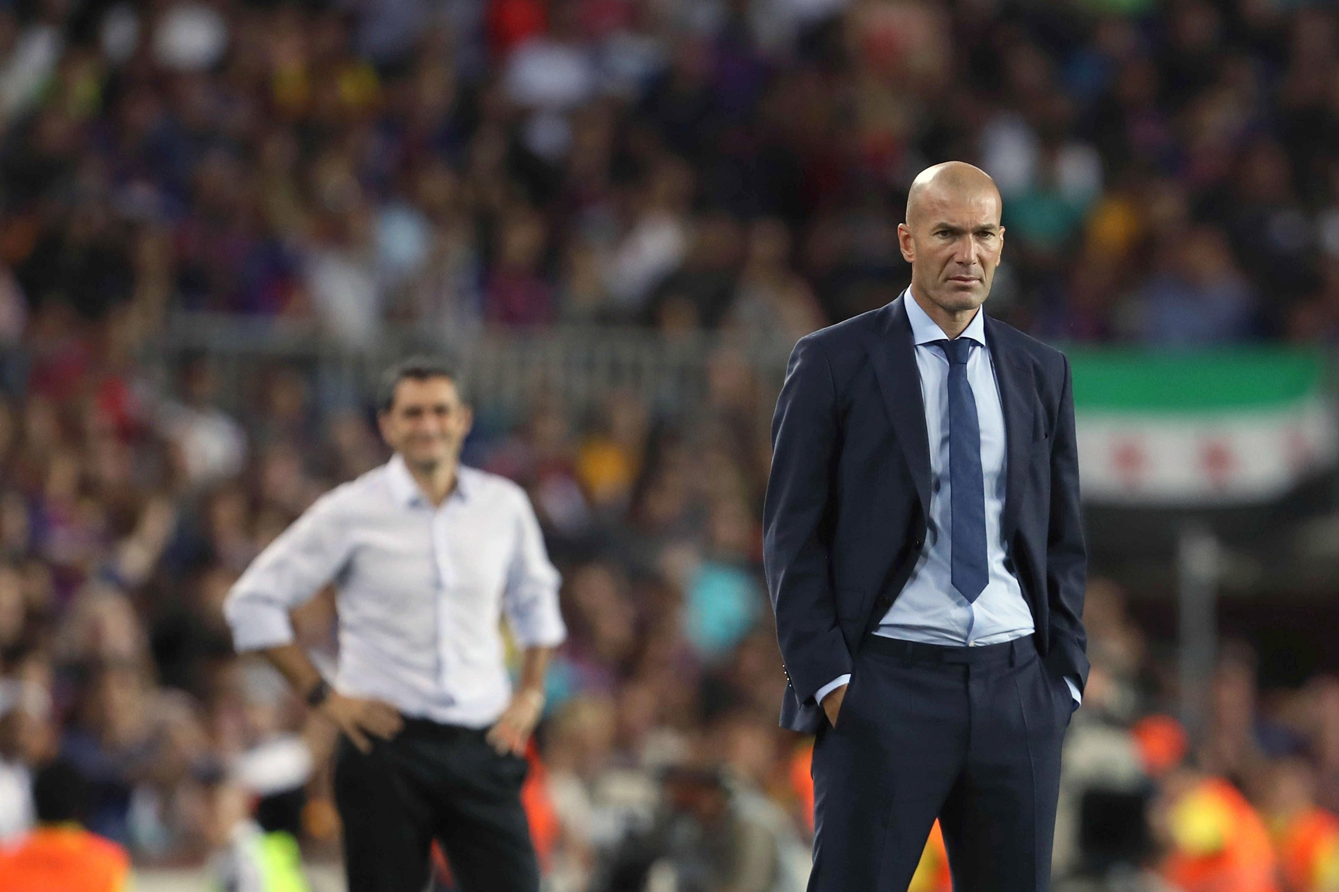 Zidane y Valverde en un clásico / EFE