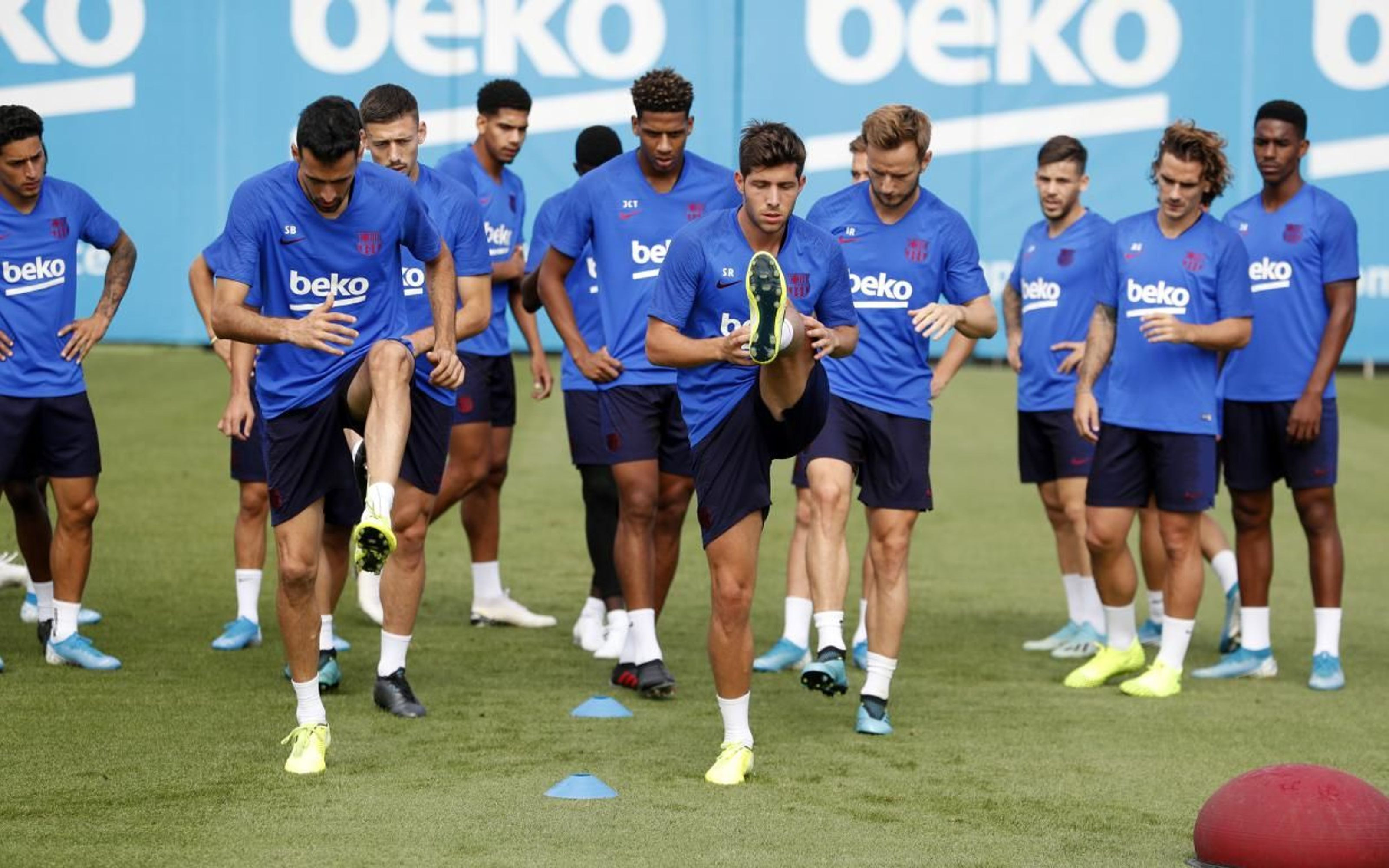 Los jugadores del Barça en un entrenamiento / FC Barcelona
