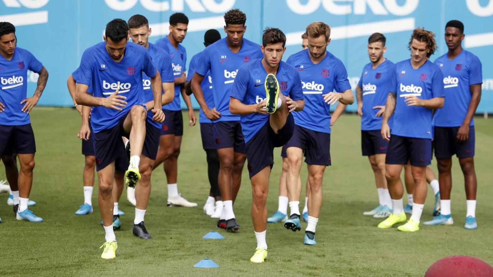 Los jugadores del Barça en un entrenamiento / FC Barcelona