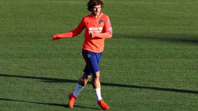 Una foto de Antoine Griezmann durante un entrenamiento del Atlético de Madrid / EFE