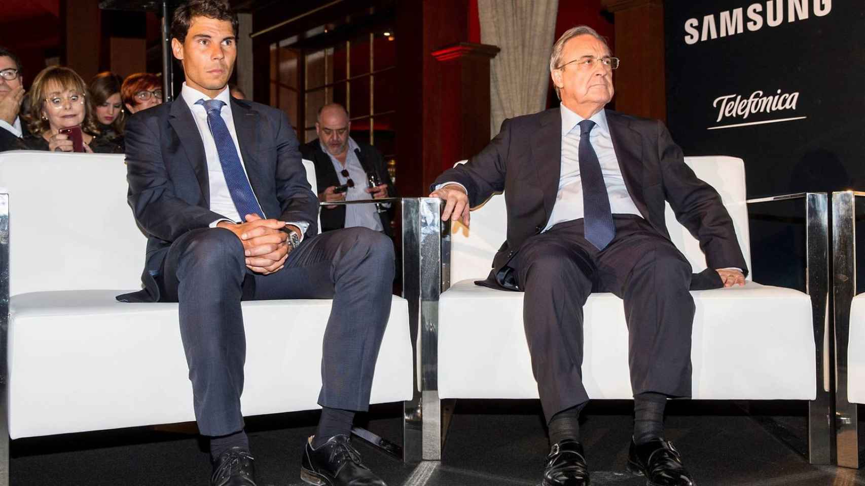 Rafa Nadal y Florentino Pérez en una imagen de archivo / EFE