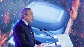 Florentino Pérez en la presentación del nuevo Santiago Bernabéu / EFE