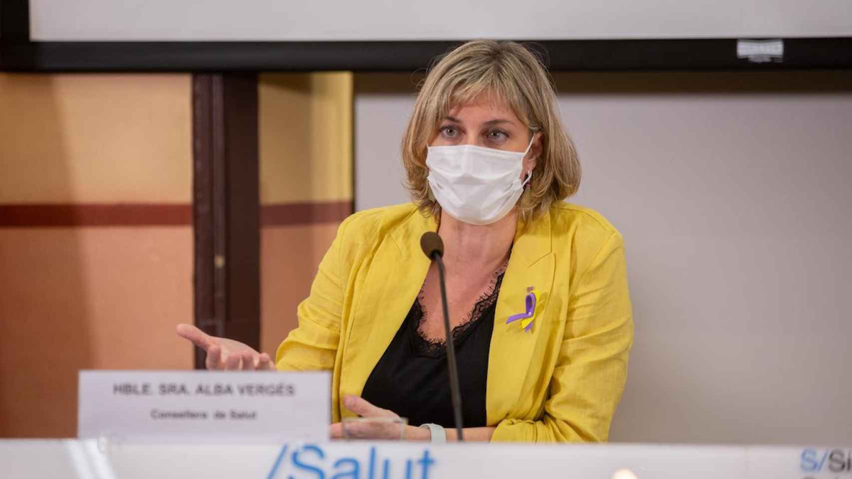 La consejera de Salud, Alba Vergés, quien ultima medidas para reducir la movilidad en Cataluña / EP