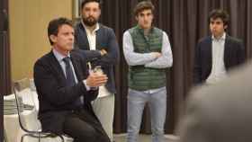 El candidato apoyado por Cs a la alcaldía de Barcelona, Manuel Valls en un acto / JÓVENES CON VALLS