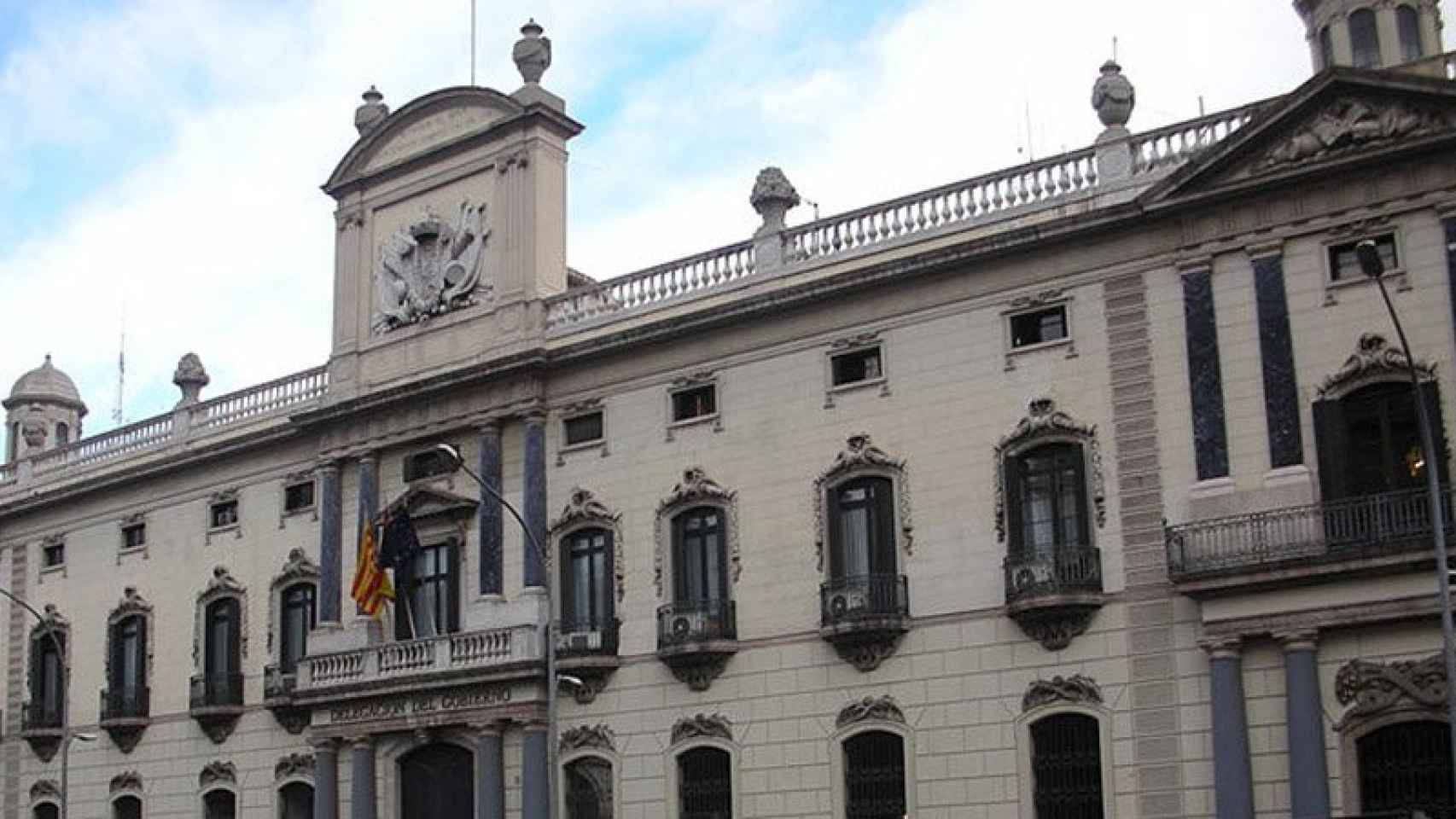 Palacio de la Aduana, sede histórica de la Delegación del Gobierno en Cataluña.