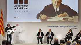 El presidente de la Generalidad, Artur Mas, este domingo, durante un acto en conmemoración del centenario de la Mancomunidad de Cataluña