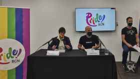 Maria Giralt, Ferran Poca y Sergio Cuho, presentan el Pride Barcelona 2021 / CG