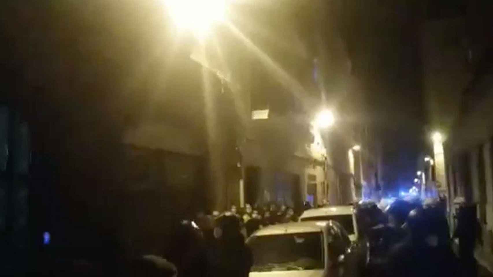 Cargas policiales durante un desalojo de okupas en Sarrià-Sant Gervasi / SINDICAT CASSOLES
