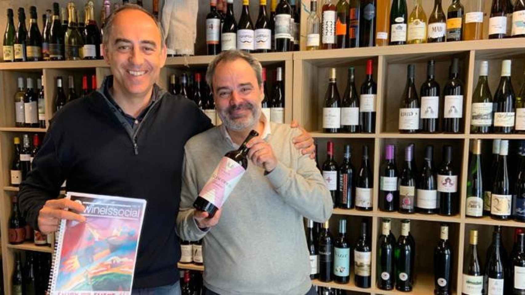 Albert Martí (i) y Manel Sarasa (d), los dos cofundadores del club del vino Wineissocial / CG