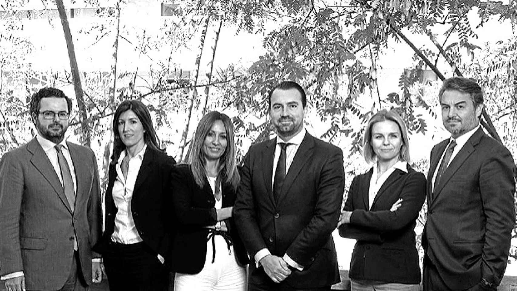 Los socios de CHR Legal, Juan Roda, Cristina Nieto, María Jesús Hernández-Elvira, José María Cusí, Ana Sagnier y Javier Delgado.