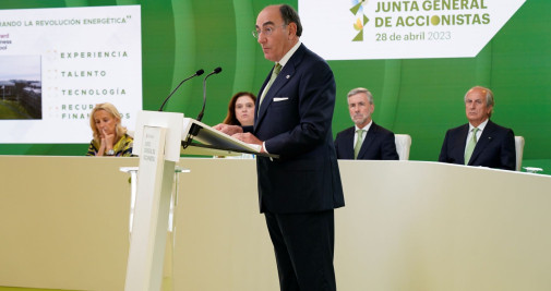 Ignacio Galán, presidente de Iberdrola, durante la junta de accionistas / IBERDROLA