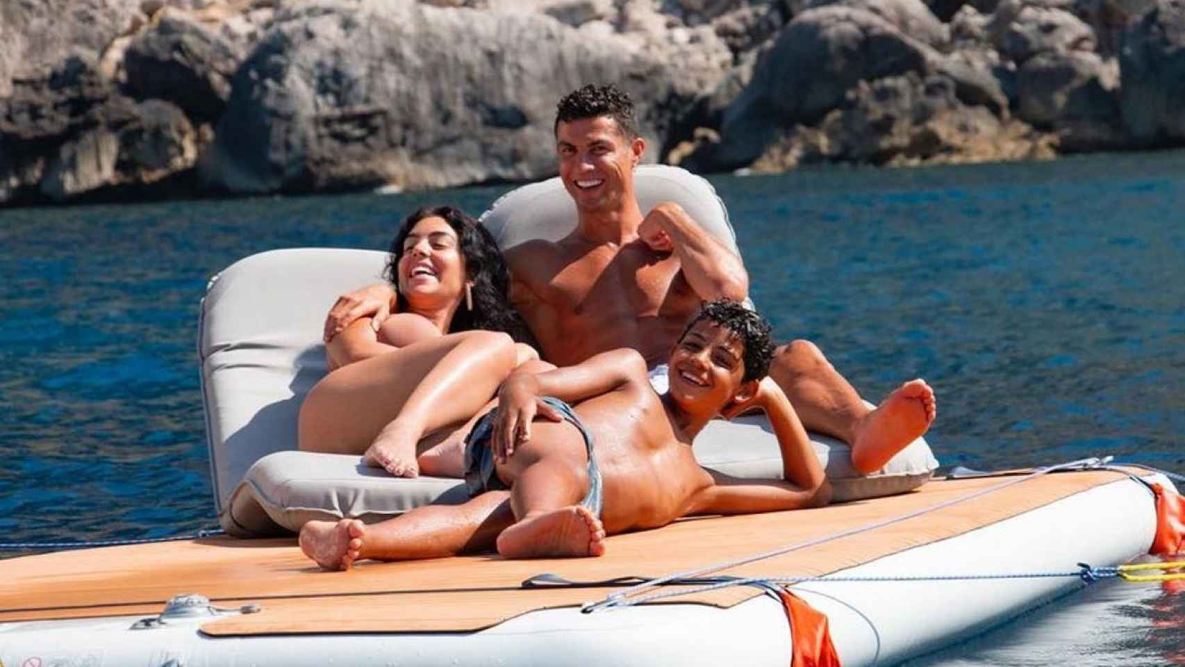 Georgina Rodríguez en sus vacaciones con Cristiano Ronaldo