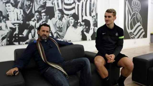 Griezmann, junto a su exagente Olhats | REDES