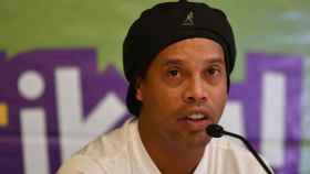 Ronaldinho en una rueda de prensa / EFE