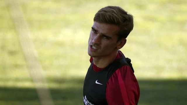 Una foto de Antoine Griezmann durante un entrenamiento del Atlético de Madrid / EFE