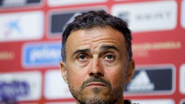 Luis Enrique en la rueda de prensa para anunciar la convocatoria de la selección española / EFE