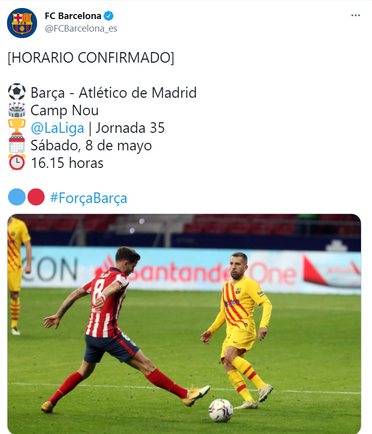 Horario Barça-Atlético | REDES