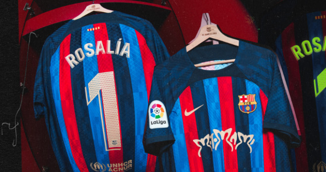 El FC Barcelona lucirá el logo 'Motomami' de Rosalía en el clásico / FCB