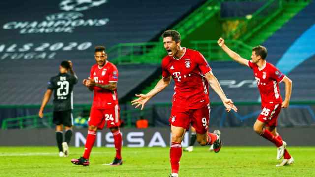 Robert Lewandowski celebrando un gol con el Bayern de Múnich / EFE