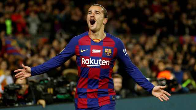 Griezmann celebra su gol con el Atlético de Madrid / EFE