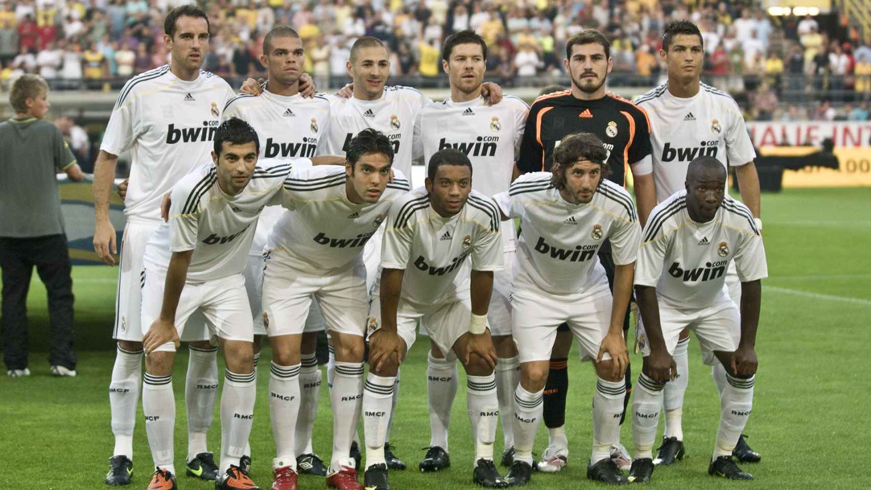 Los jugadores del Real Madrid antes de un partido / EFE