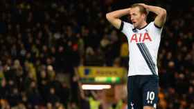 Harry Kane lamentando una ocasión con el Tottenham / EFE
