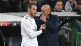 Bale y Zidane durante un partido del Real Madrid / EFE