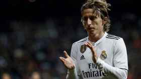 Una foto de Luka Modric durante un partido del Real Madrid / EFE