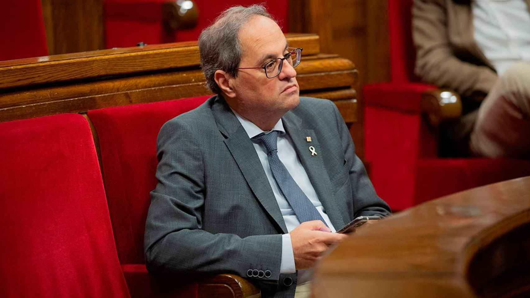 El presidente de la Generalitat, Quim Torra, en el Parlament / EUROPA PRESS