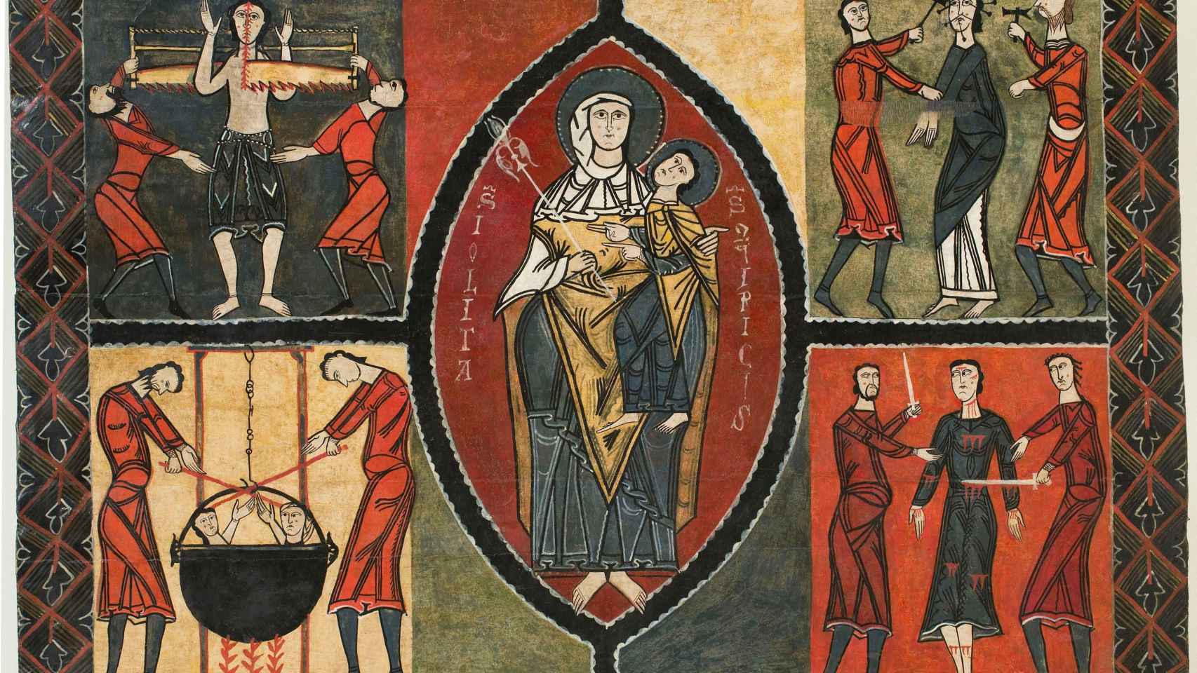 Pintura frontal de la ermita de Sant Quirc de Durro (siglo XII)  / MUSEO DE ARTE DE CATALUÑA