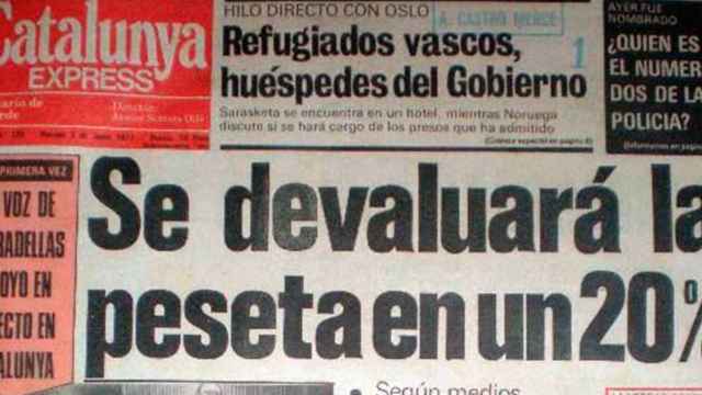 Una portada del 'Catalunya Express', el diario de Sebastián Auger /HERALDODEMADRID