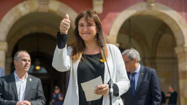 La presidenta suspendida del Parlament, Laura Borràs, tras ser condenada por el TSJC / EUROPA PRESS