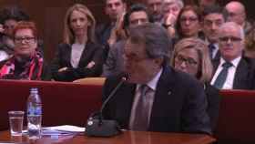 El expresidente de la Generalitat Artur Mas durante la celebración del juicio por el 9N
