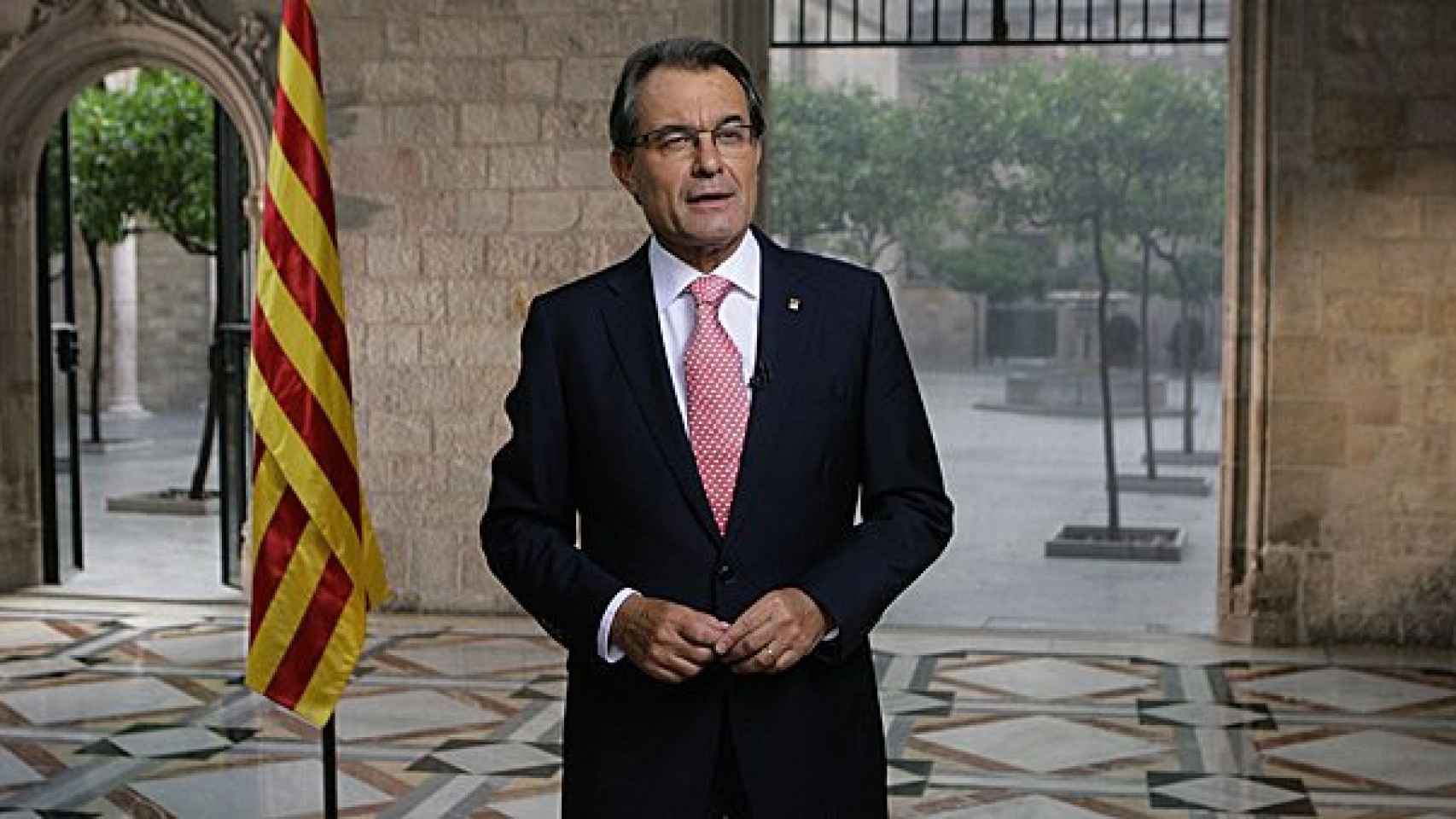 Artur Mas, durante su discurso institucional de la Diada de 2013