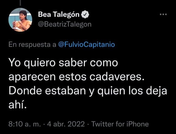 El polémico tuit de Beatriz Talegón / TWITTER