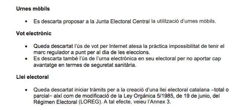 El protocolo elaborado por la Consejería de Acción Exterior descarta el voto electrónico