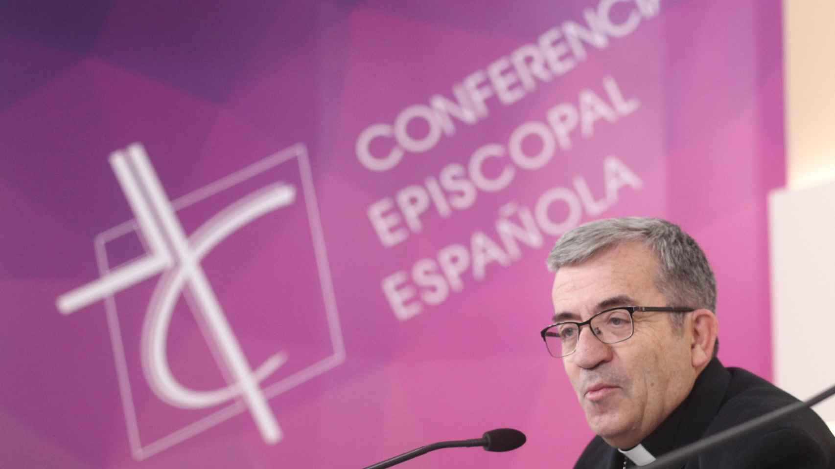 El secretario general de la Conferencia Episcopal, Luis Argüello, poniendo de manifiesto el punto de vista de los obispos/ EUROPA PRESS