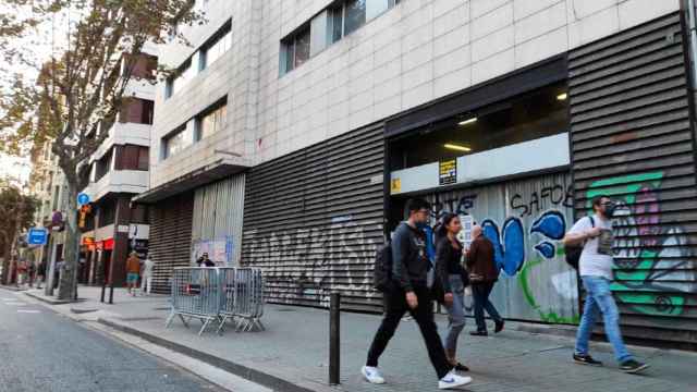 Imagen de la antigua sede de CDC en la calle Córcega de Barcelona, ayer / CG