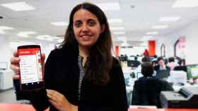 Eva Martín, consejera delegada de Tiendeo, en las oficinas centrales de la 'start up' en Barcelona / CG
