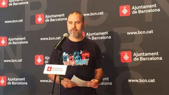 Eloi Badia, concejal de Presidencia de Barcelona, el lunes tras conocerse la venta de Mémora / CG