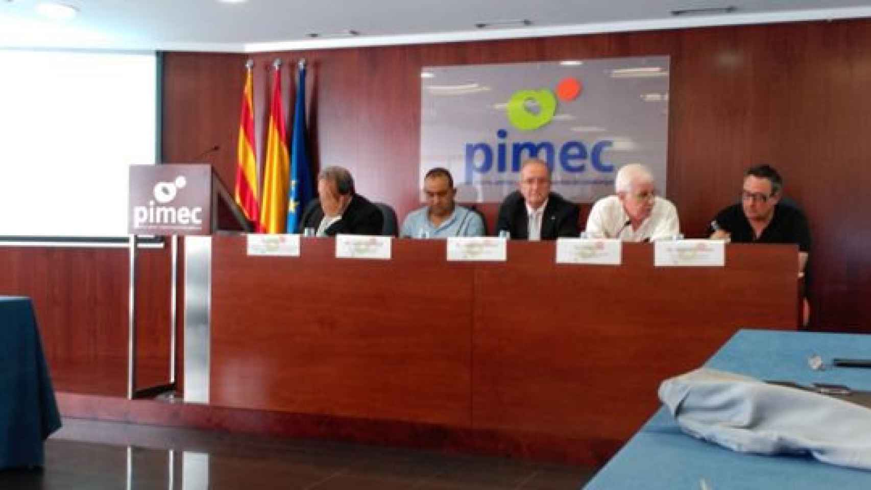 Rueda de prensa conjunta en la sede de PIMEC