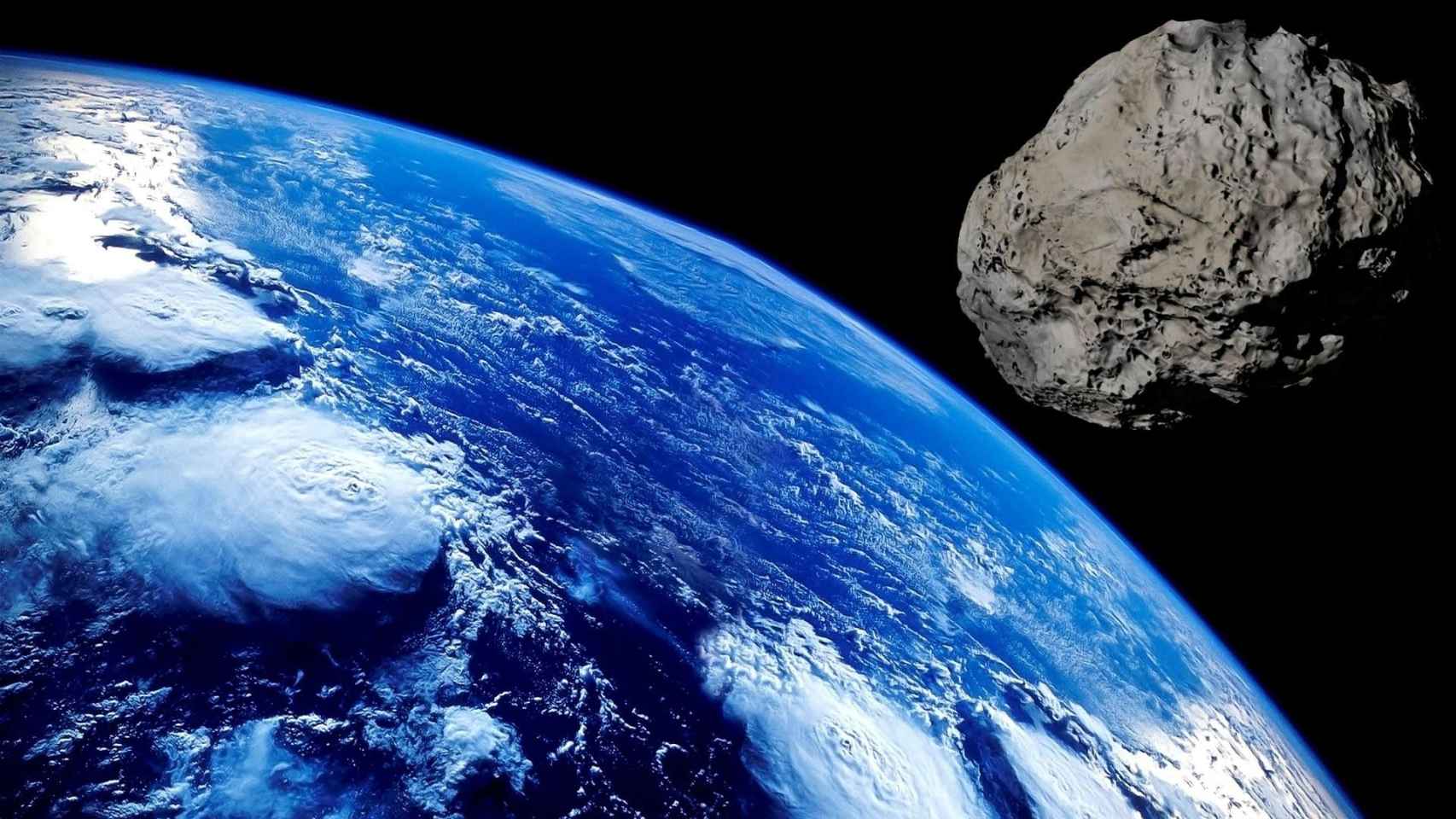 Un meteorito sobrevuela la Tierra / CG
