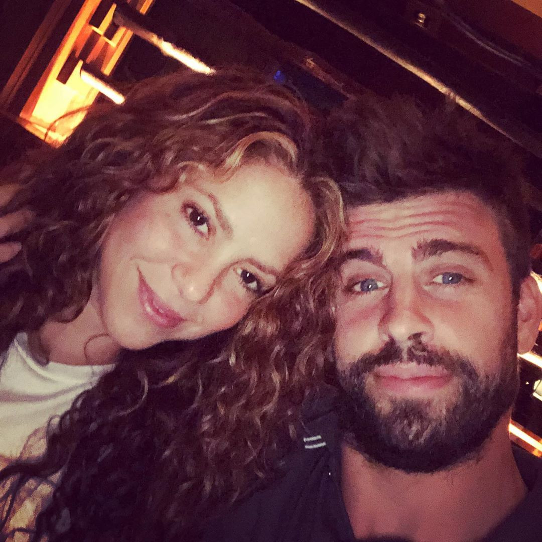 Shakira y Piqué después de celebrar uno de sus cumpleaños