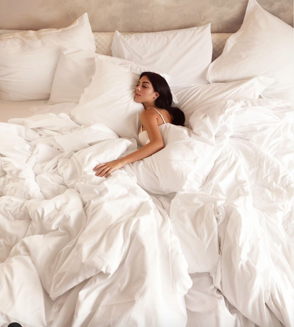Georgina Rodríguez en la cama