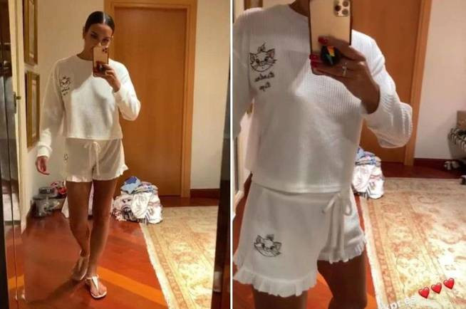 Cristina Pedroche con su nuevo pijama de Primark