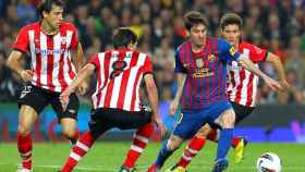 Messi, ante el Athletic en el Camp Nou | EFE