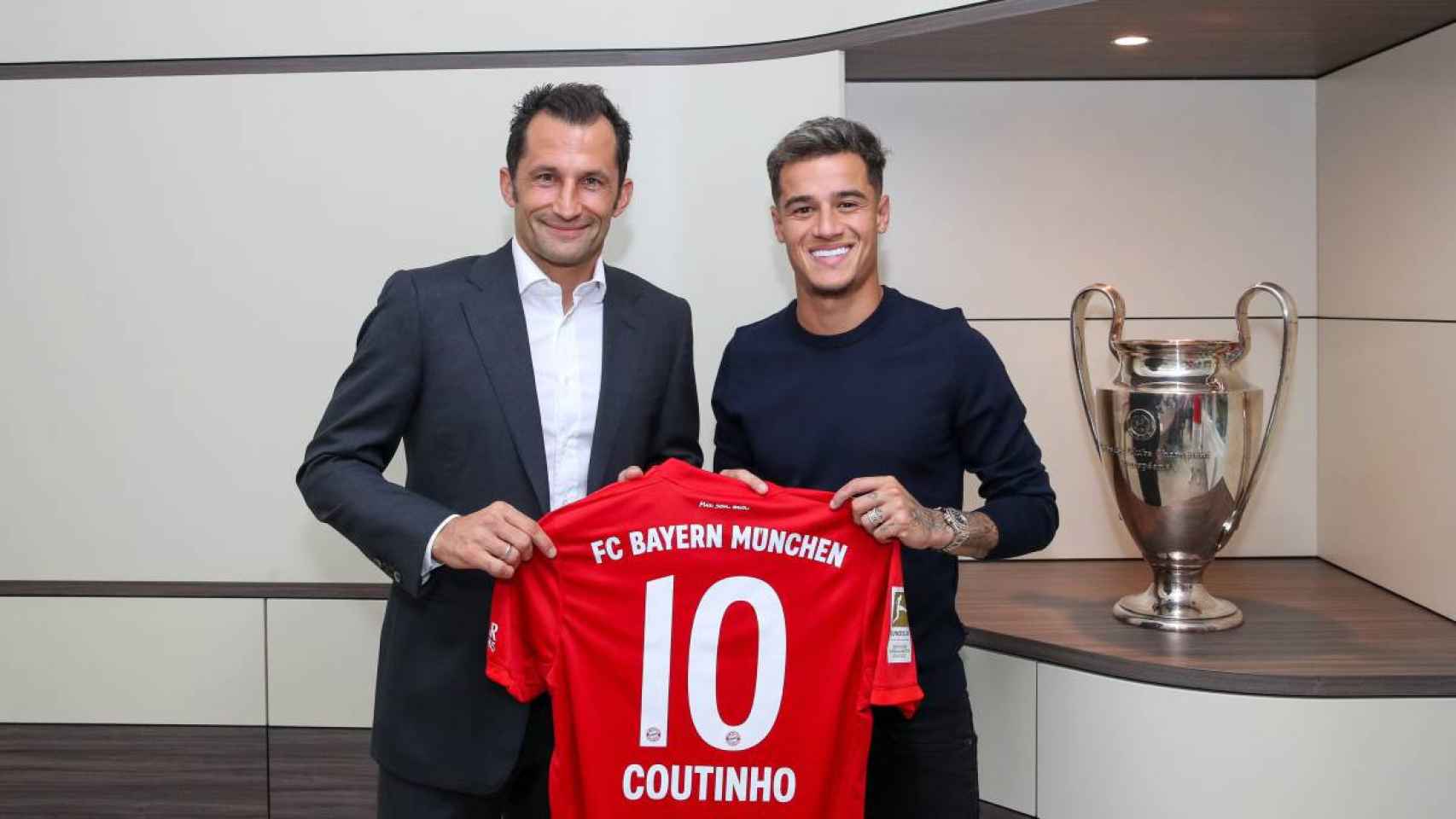 Coutinho siendo presentado como nuevo jugador del Bayern / EFE