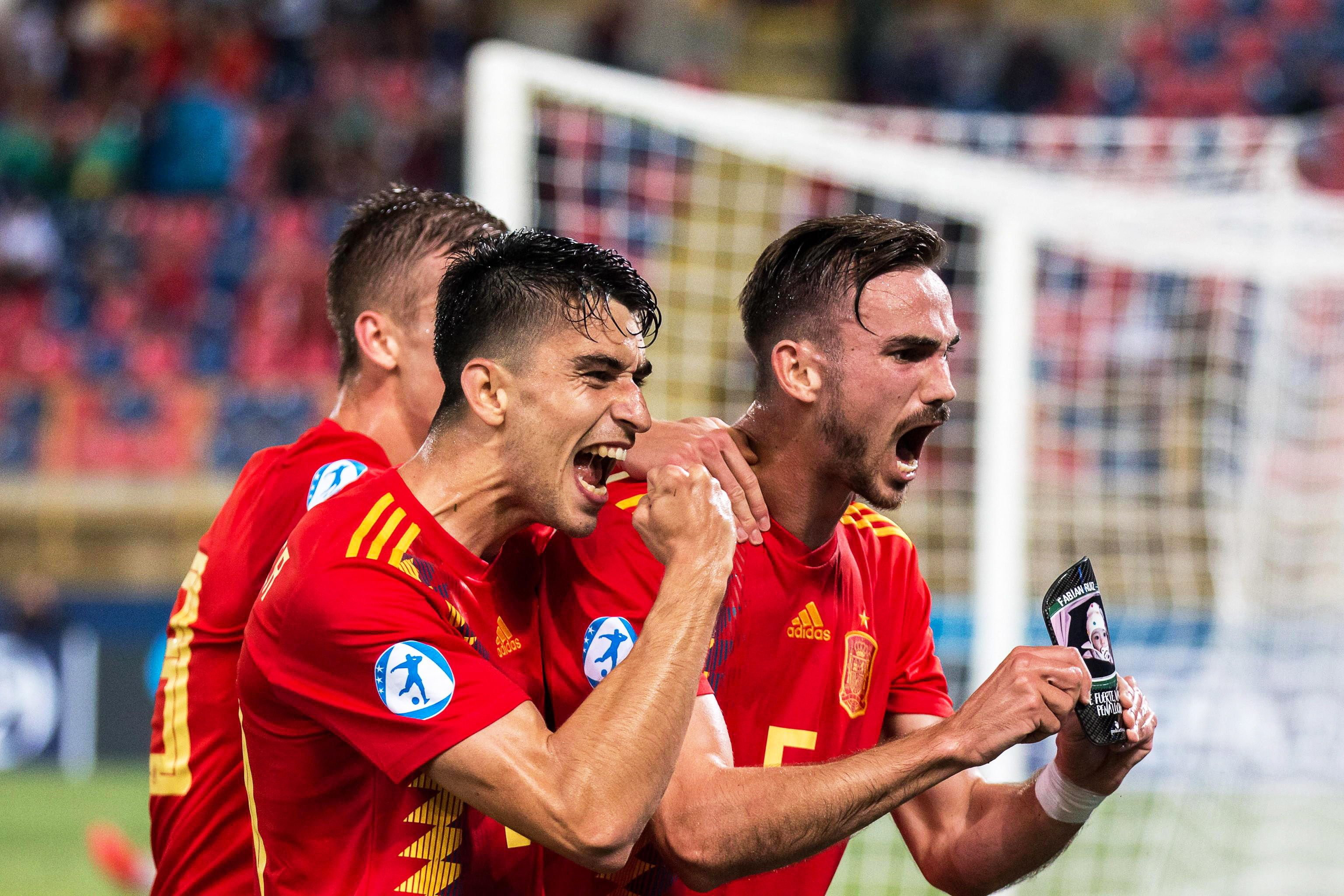 Fabián Ruiz celebrando un gol con España Sub-21 / EFE